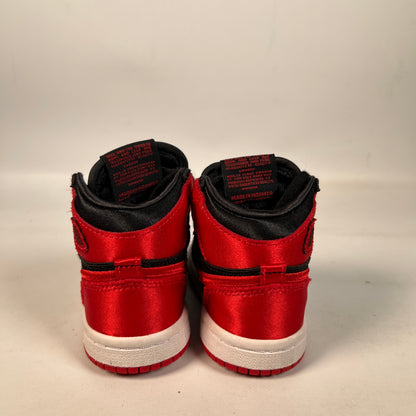 Jordan 1 High Satin Bred (2023) Size 5c USED s22585