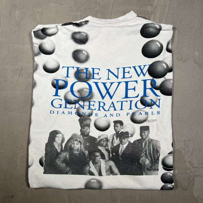 1991 Prince Diamonds and Pearls AOP Tee Size XL USED v20031