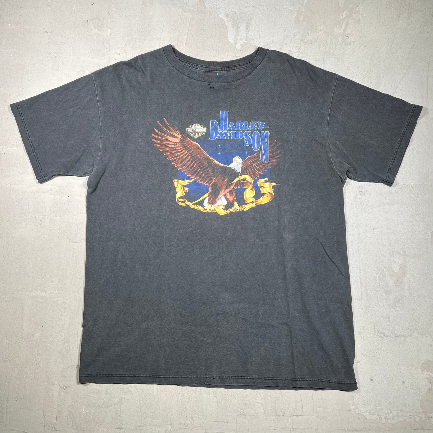 2000 Harley Davidson Eagle "Memphis" Black Tee Size XL USED v20046