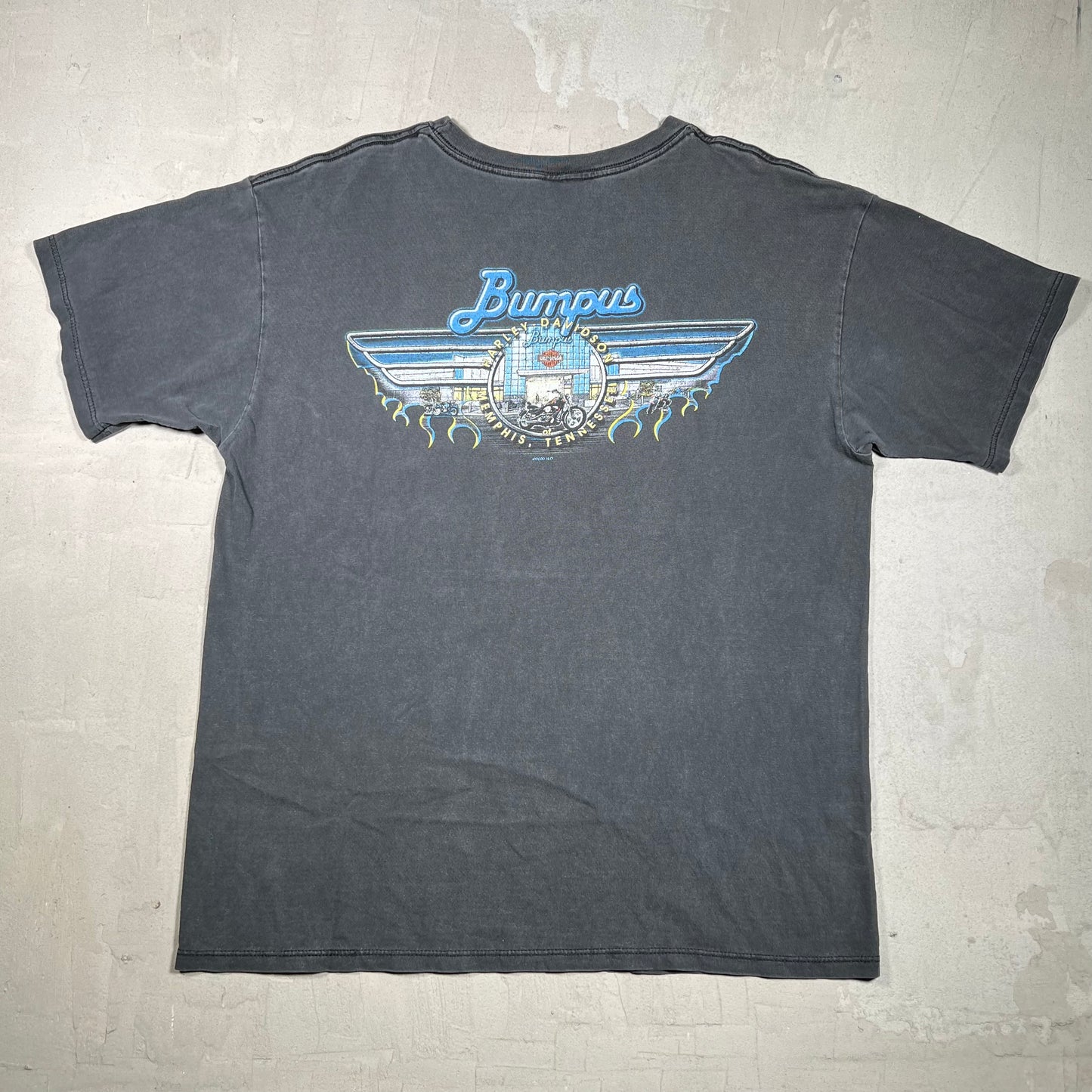 2000 Harley Davidson Eagle "Memphis" Black Tee Size XL USED v20046