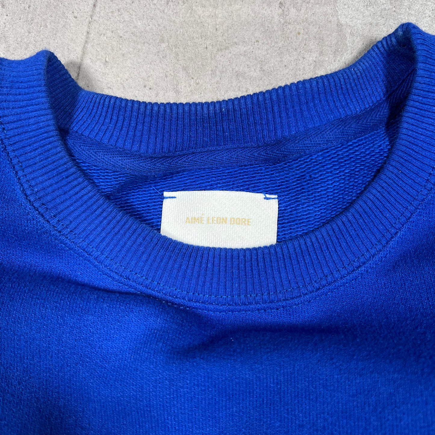 Aime Leon Dore ALD Borough Blue Crewneck Size Large USED x18332
