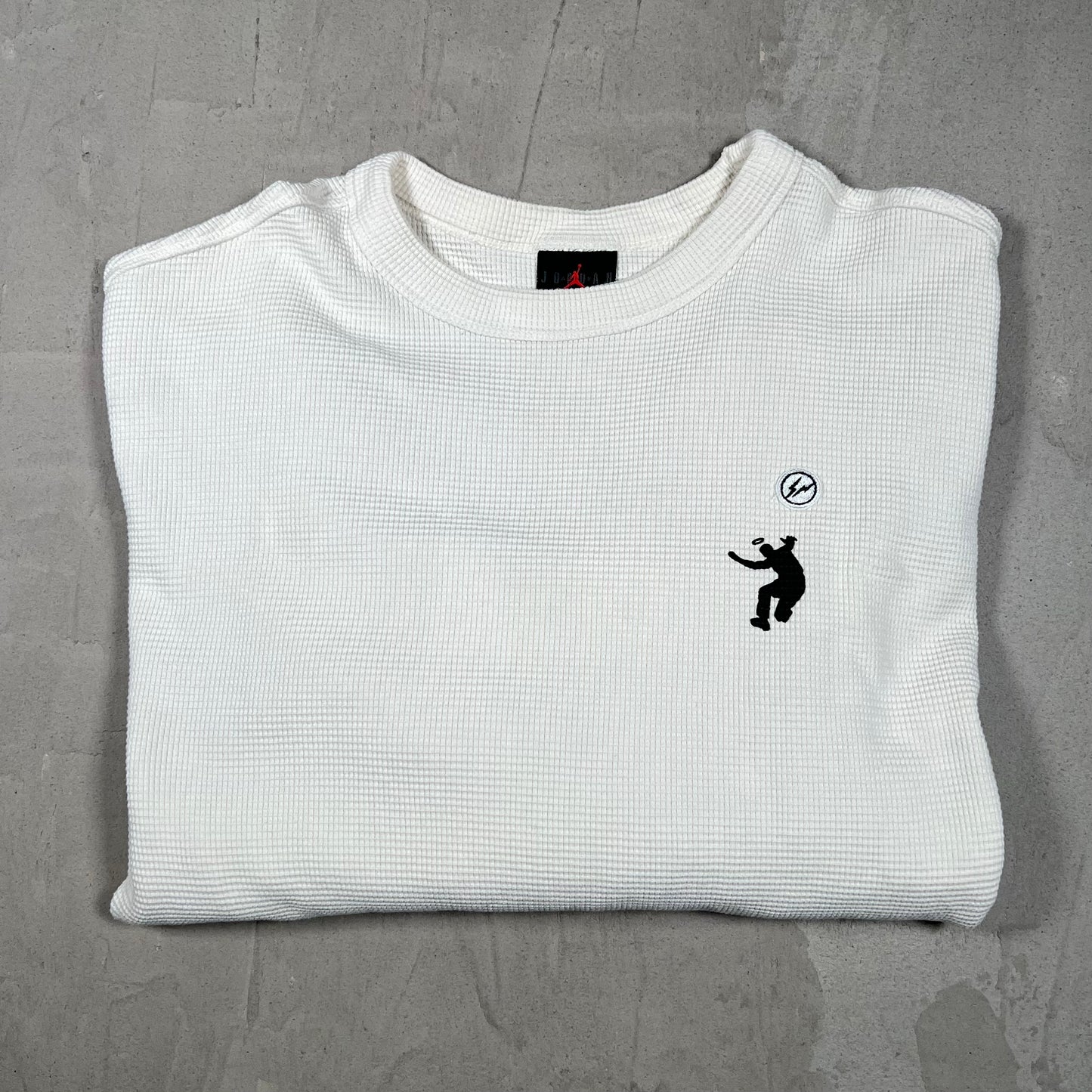 Jordan Union Fragment White Longsleeve Thermal Size Medium USED x18334