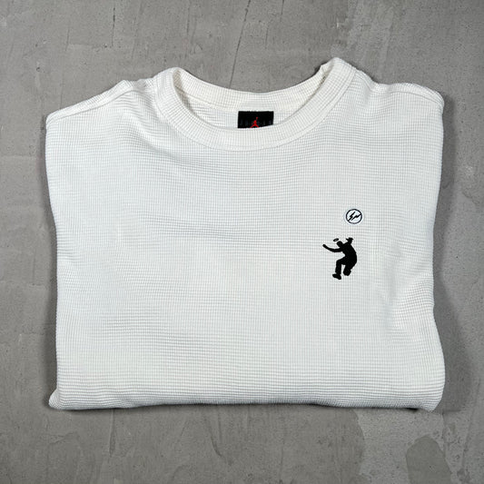 Jordan Union Fragment White Longsleeve Thermal Size Medium USED x18334