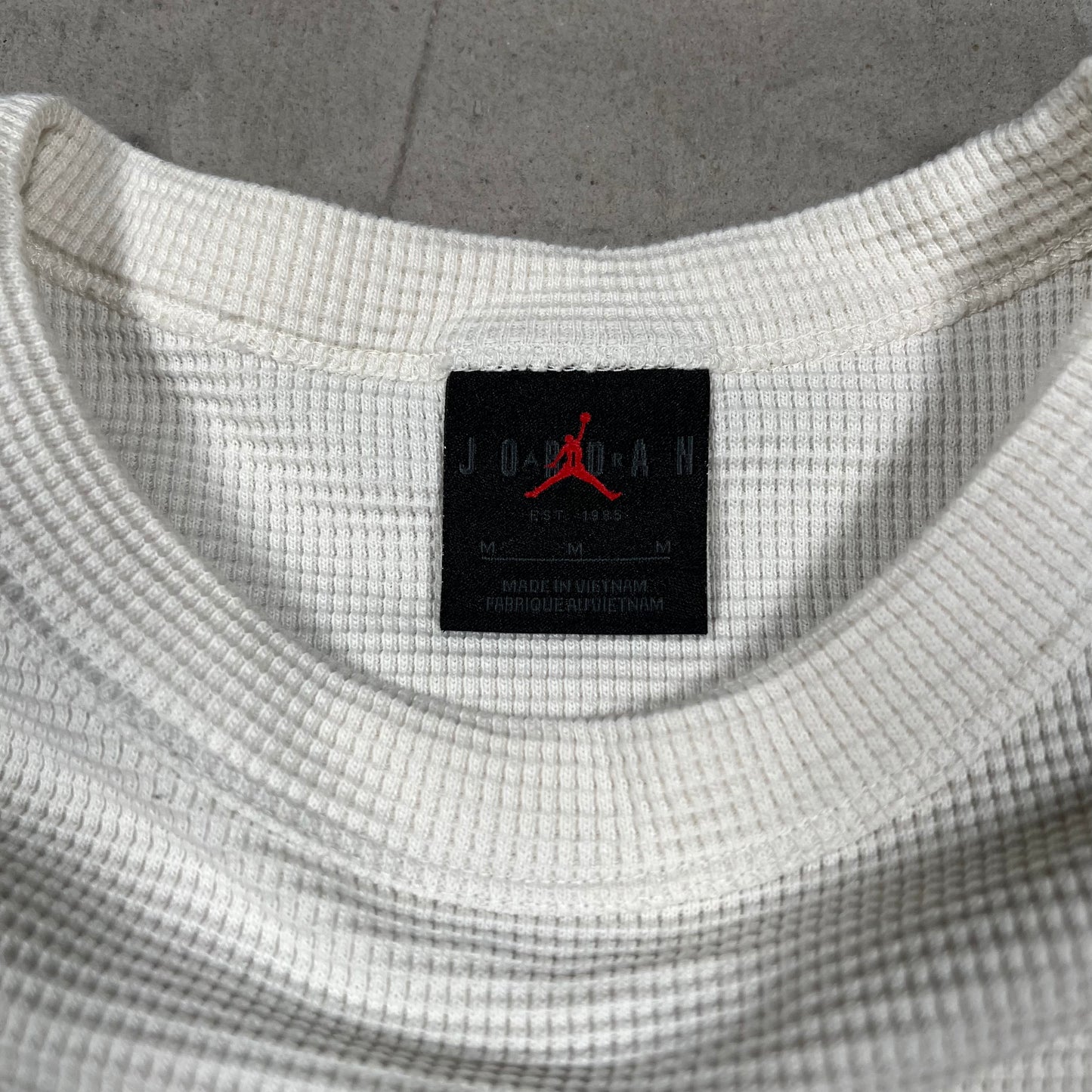 Jordan Union Fragment White Longsleeve Thermal Size Medium USED x18334