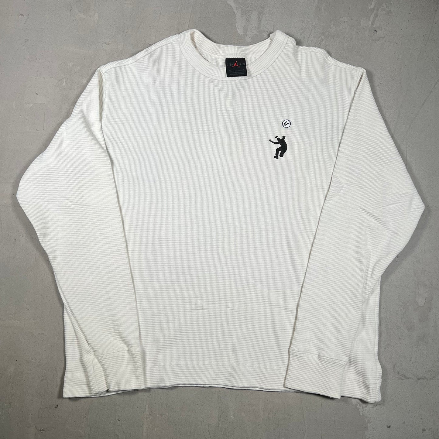 Jordan Union Fragment White Longsleeve Thermal Size Medium USED x18334