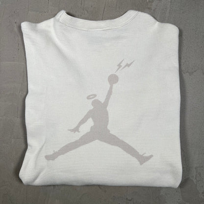 Jordan Union Fragment White Longsleeve Thermal Size Medium USED x18334