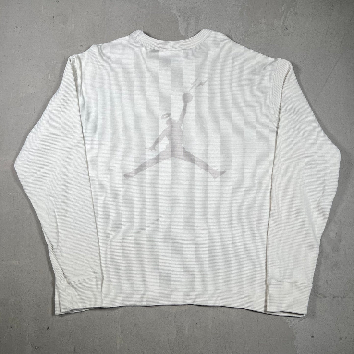Jordan Union Fragment White Longsleeve Thermal Size Medium USED x18334