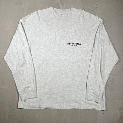 Essentials Fear of God FOG Mock Neck Longsleeve Light Grey Size Small USED x18364