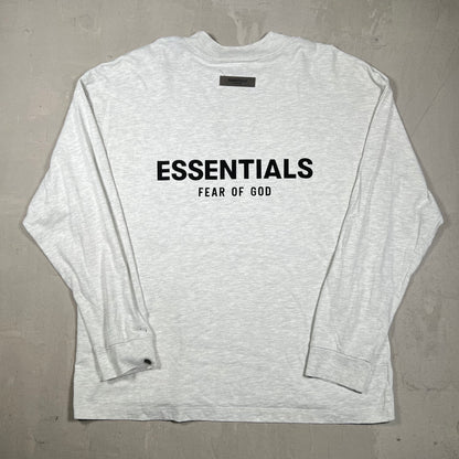 Essentials Fear of God FOG Mock Neck Longsleeve Light Grey Size Small USED x18364