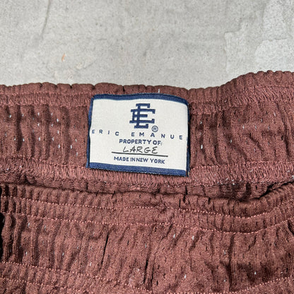 Eric Emanuel Basic Logo Short Brown Size Large USED x18359