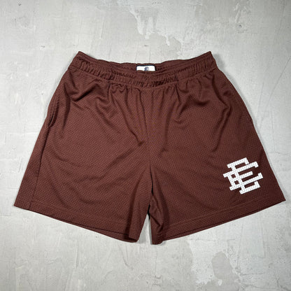 Eric Emanuel Basic Logo Short Brown Size Large USED x18359