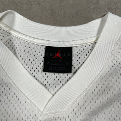 Jordan Bike Air Nigel Sylvester White Cropped Jersey Size Medium USED x18333