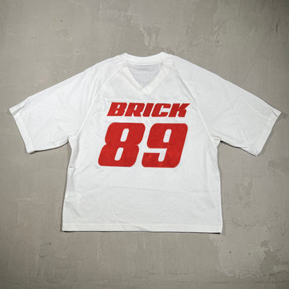Jordan Bike Air Nigel Sylvester White Cropped Jersey Size Medium USED x18333