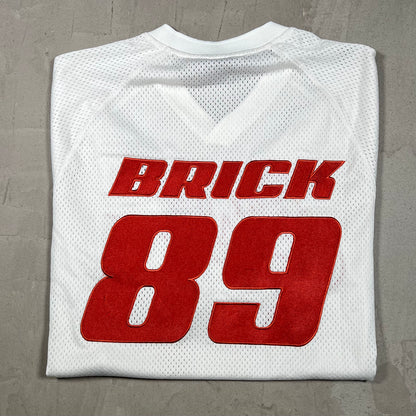 Jordan Bike Air Nigel Sylvester White Cropped Jersey Size Medium USED x18333