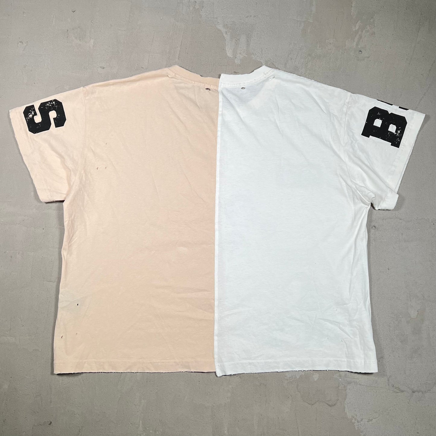 Bravest Studio Half Puzzle White Tee Size Medium USED x18336