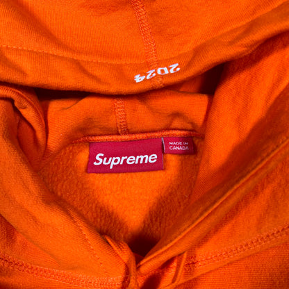 Supreme Box Logo Orange Hoodie (2024) Size Medium USED x18331