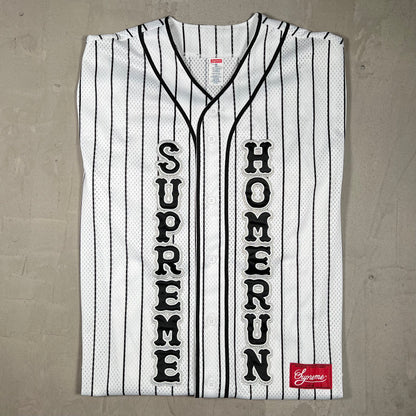 Supreme Jomerun White Baseball Jersey Size Medium USED x18335