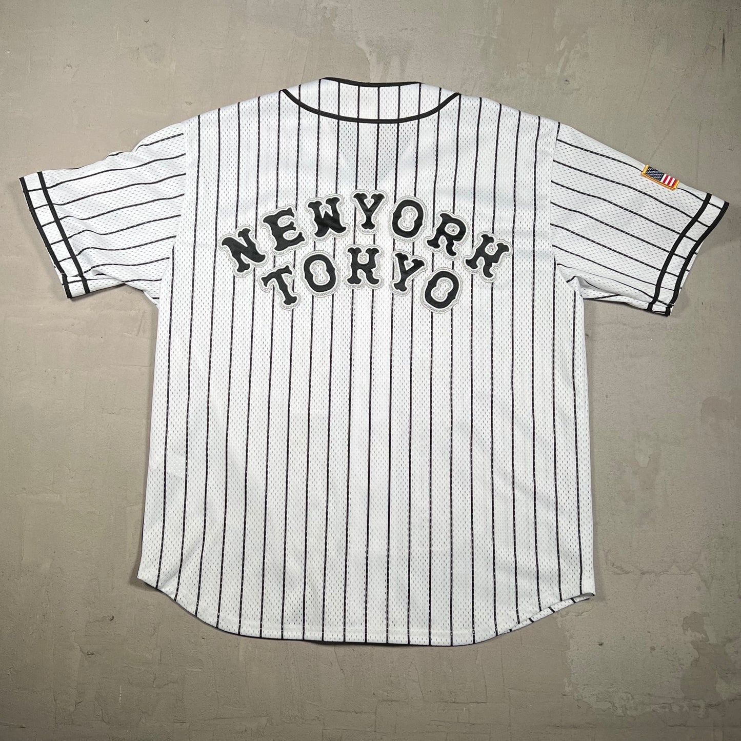 Supreme Jomerun White Baseball Jersey Size Medium USED x18335