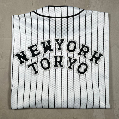 Supreme Jomerun White Baseball Jersey Size Medium USED x18335