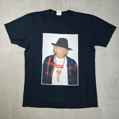 2015 Supreme Neil Young Navy Blue Tee Size Medium USED x18279