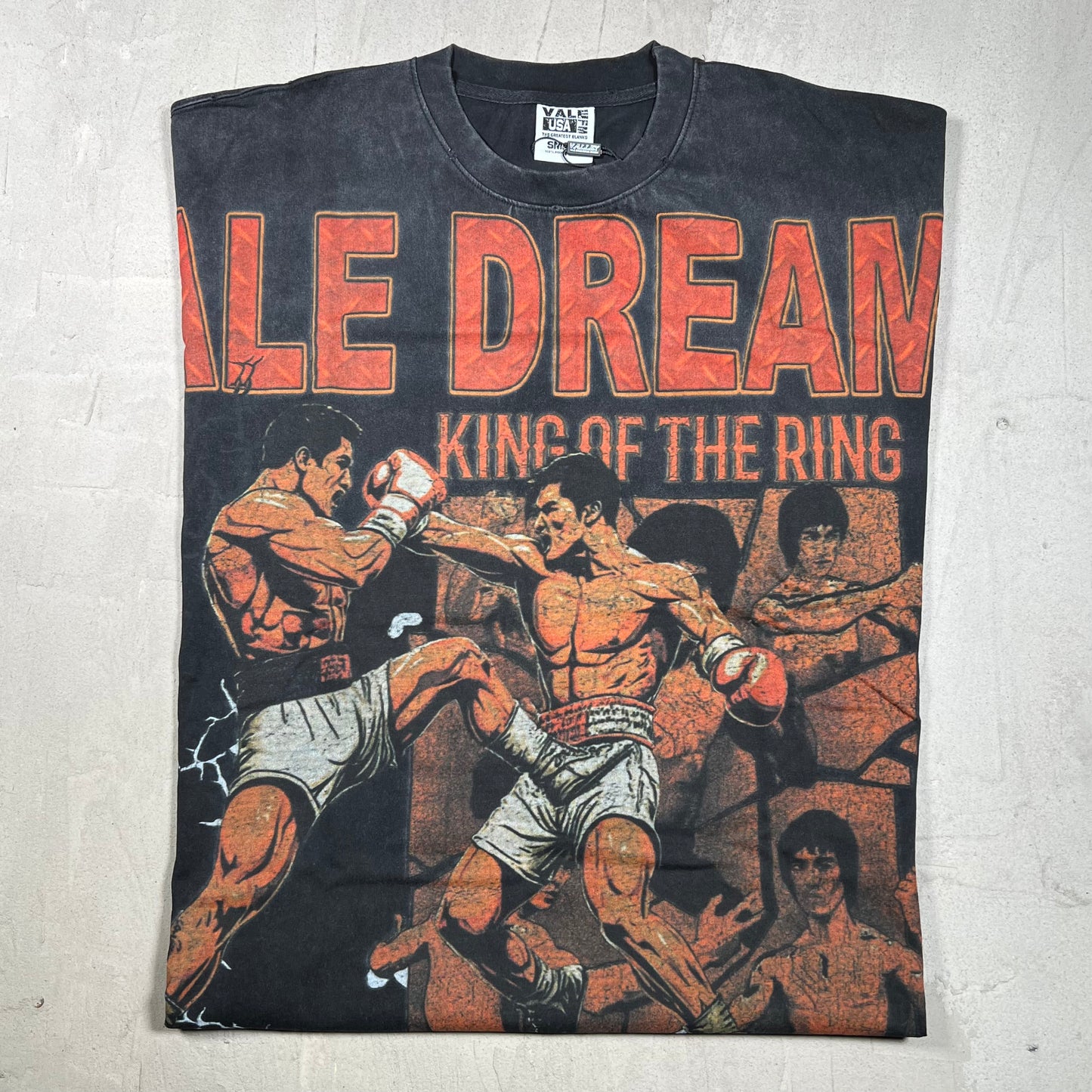 Vale Shattered Fist Boxing Black Tee Size Small NEW x18273