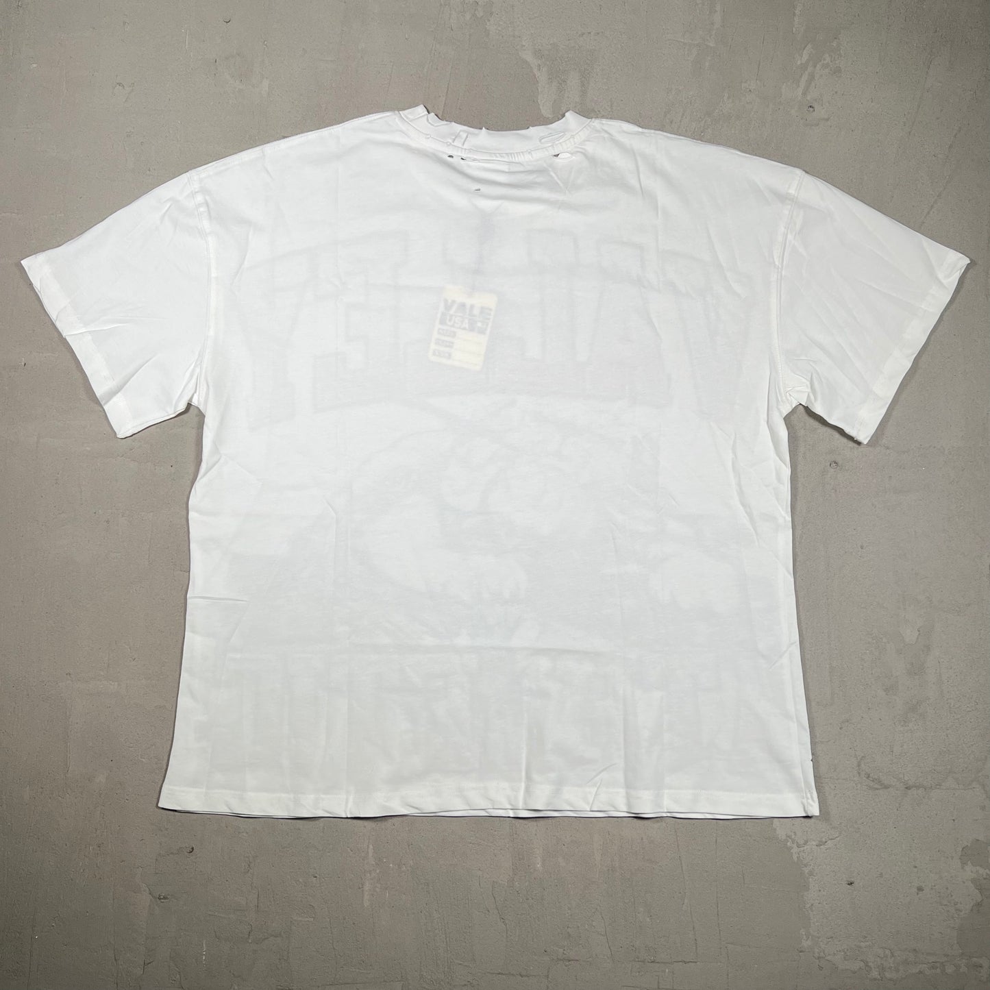 Vale Polo Bling Bulldog White Tee Size Small NEW x18272
