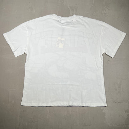 Vale Polo Bling Bulldog White Tee Size Small NEW x18272