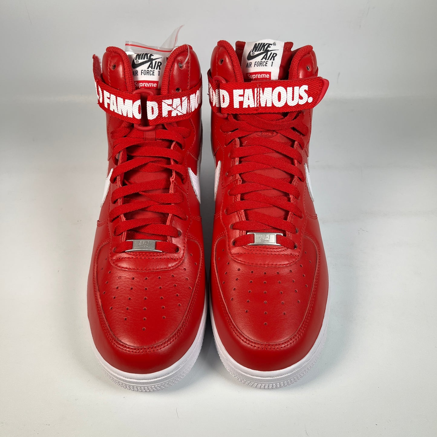 Nike Air Force One High Supreme Wolrd Famous Red (2014) Size 10.5 NEW s22667