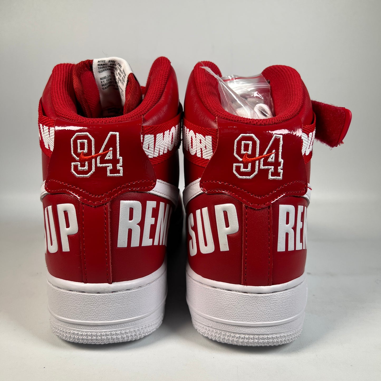 Nike Air Force One High Supreme Wolrd Famous Red (2014) Size 10.5 NEW s22667