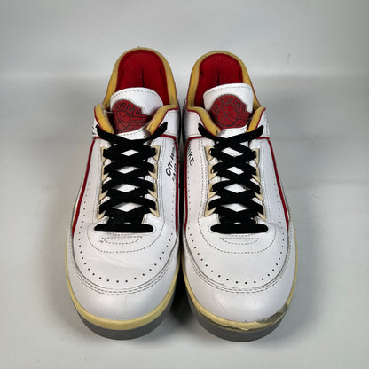 Jordan 2 Low Off-White White Red (2021) Size 9 USED s22647