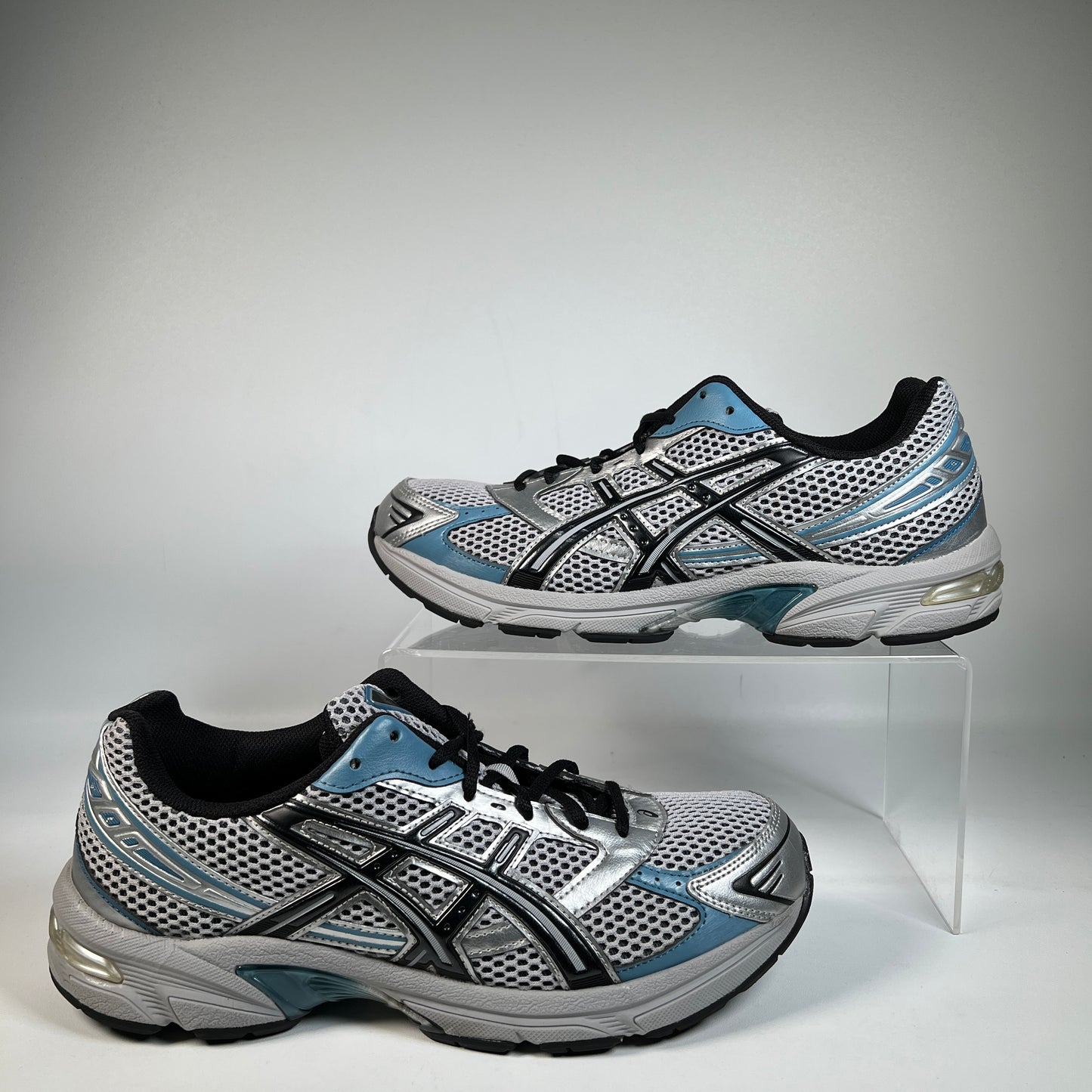 Asics Gel-113 Black Blue Silver (2025) Size 10.5 USED s22603