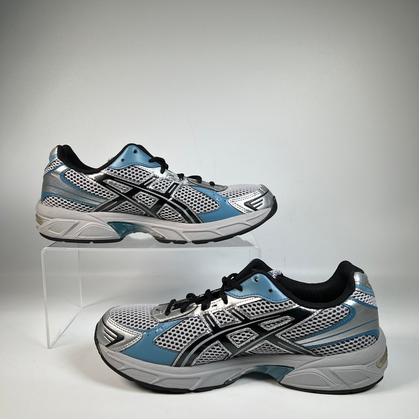 Asics Gel-113 Black Blue Silver (2025) Size 10.5 USED s22603