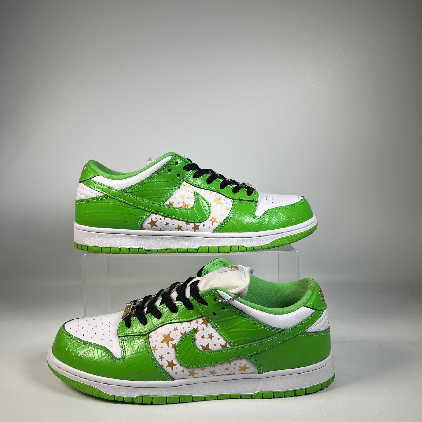 Nike SB Dunk Low Supreme Star Green (2021) Size 10.5 USED s22662