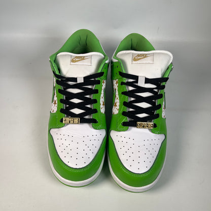 Nike SB Dunk Low Supreme Star Green (2021) Size 10.5 USED s22662