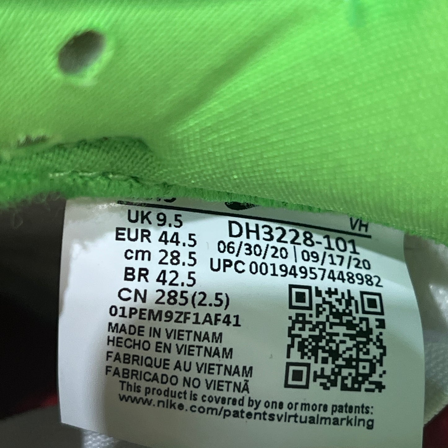 Nike SB Dunk Low Supreme Star Green (2021) Size 10.5 USED s22662