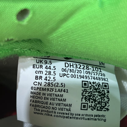 Nike SB Dunk Low Supreme Star Green (2021) Size 10.5 USED s22662
