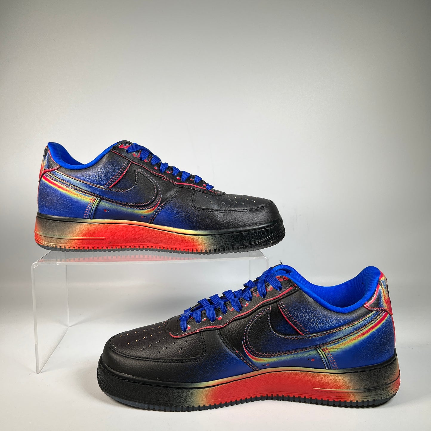 Nike Air Force One Low Heat Map Black Racer Blue (2026) Size 10 USED s22682