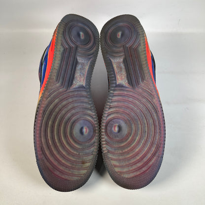 Nike Air Force One Low Heat Map Black Racer Blue (2026) Size 10 USED s22682