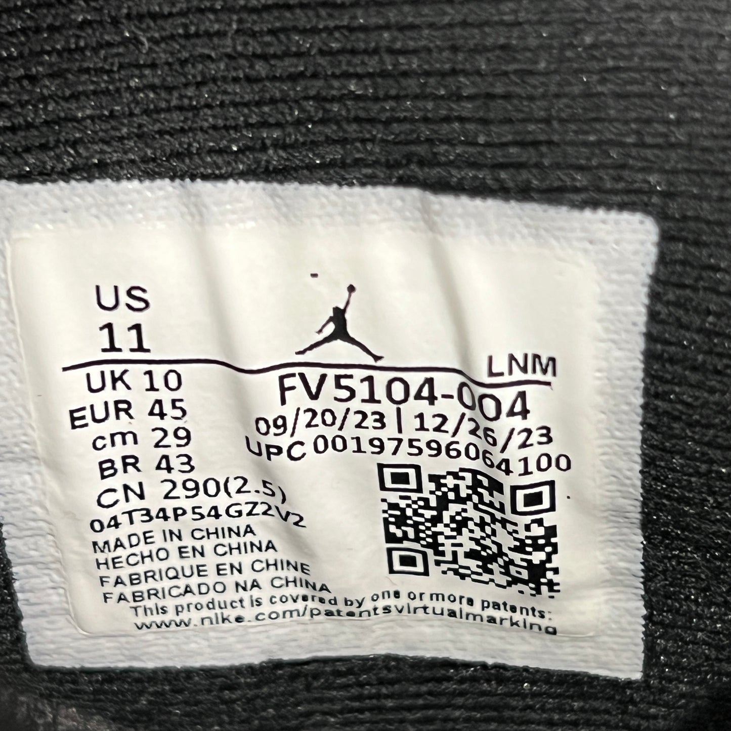 Jordan 11 Low Space Jam (2024) Size 11 USED s22673