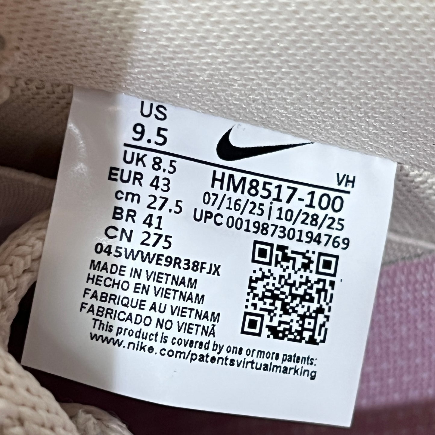 Nike SB Air Force 1 Light Orewood Brown Pink (2026) Size 9.5 USED s22700