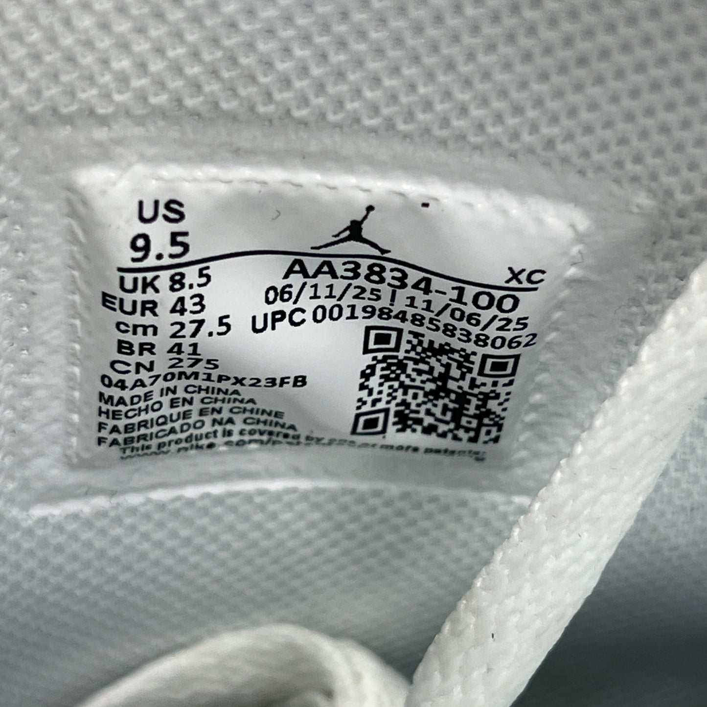 Jordan 1 High Virgil Abloh Archive Alaska (2026) Size 9.5 USED s22688
