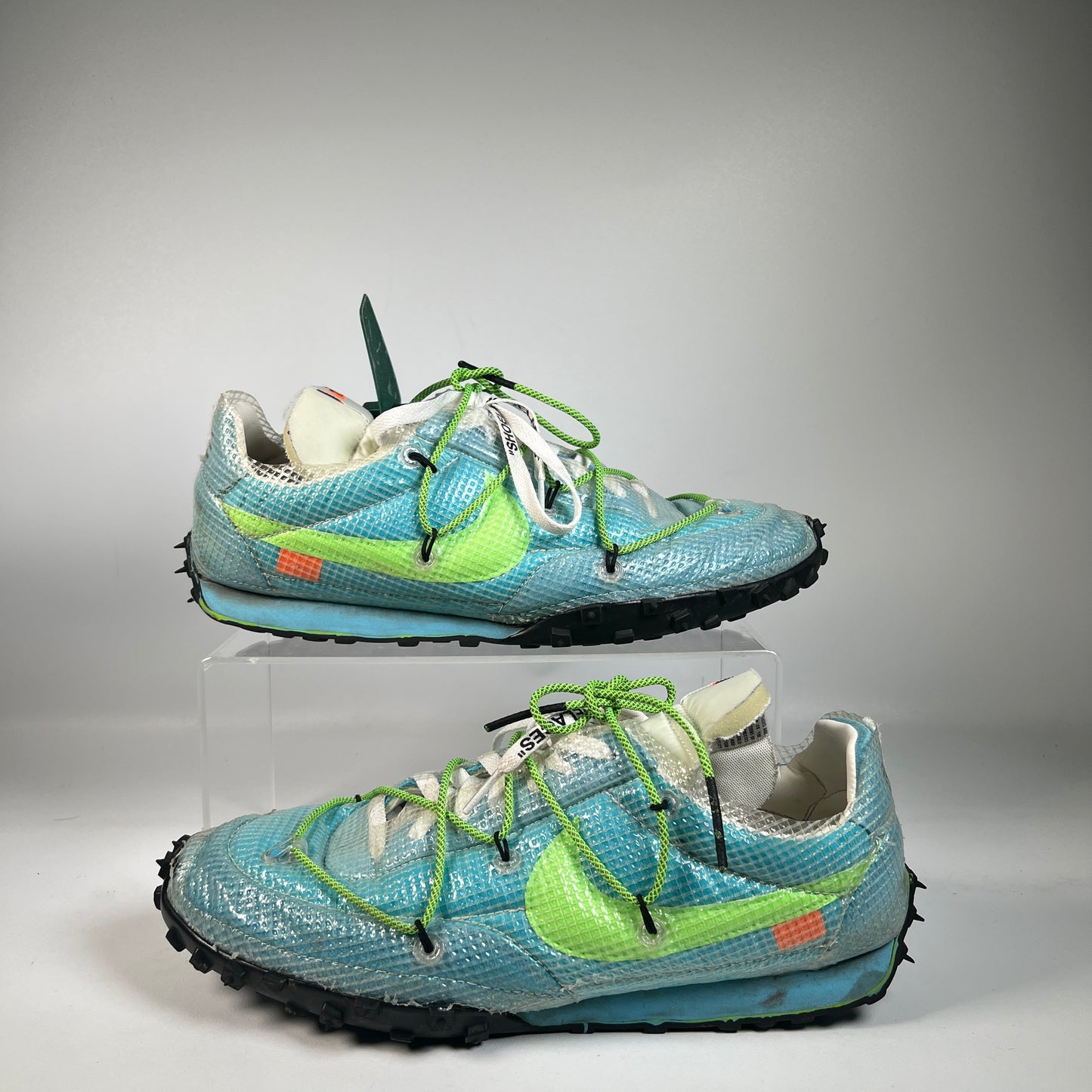 Nike Waffle Racer Off White Vivid Sky (2019) Size 11.5m / 13w USED s22661