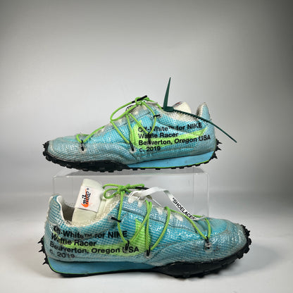 Nike Waffle Racer Off White Vivid Sky (2019) Size 11.5m / 13w USED s22661
