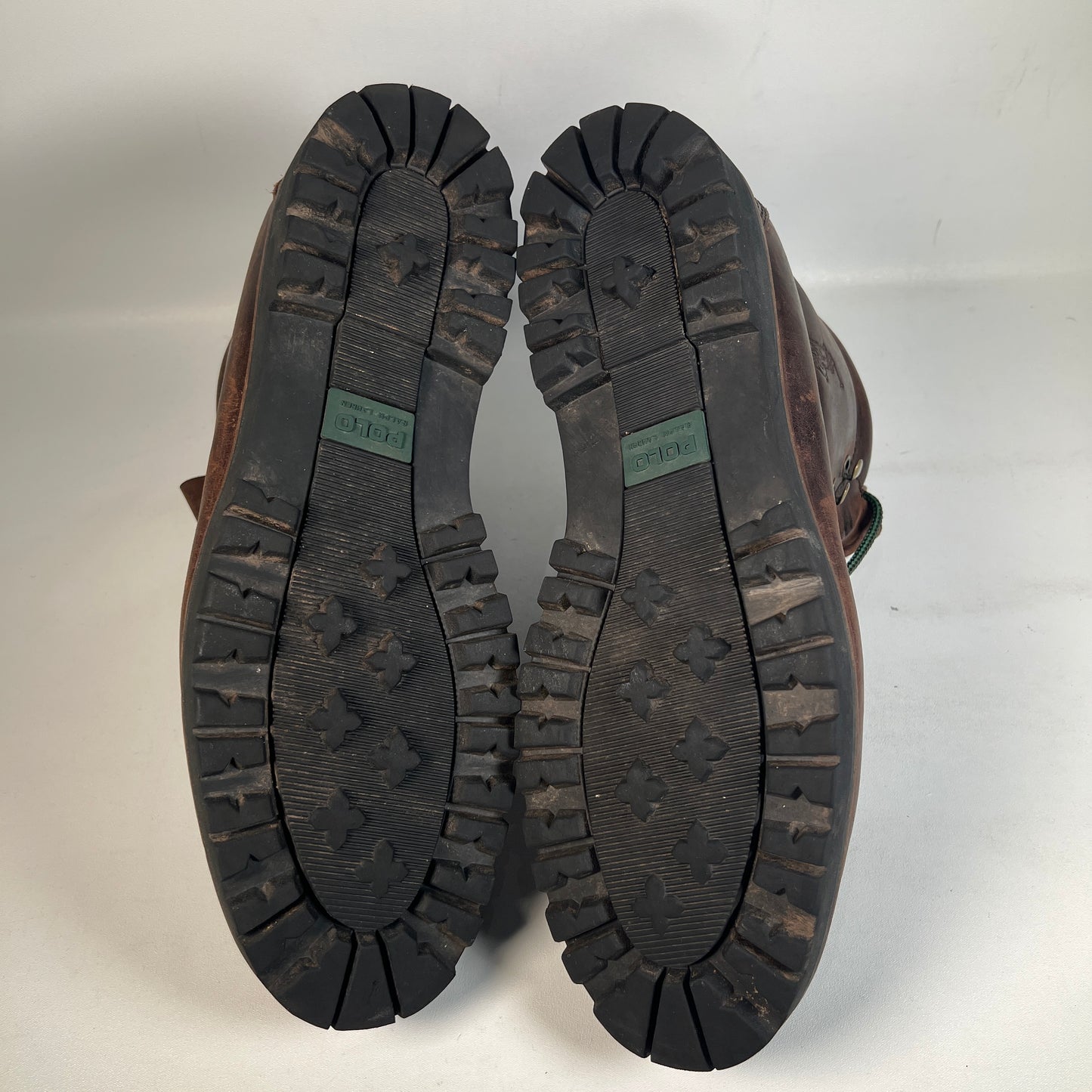 Polo Ralph Lauren Acworth Oiled Calf Brown Leather Boots Size 11 USED s22580