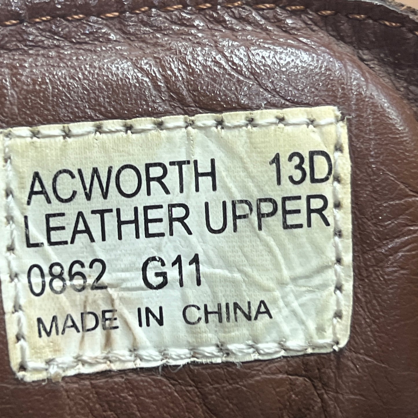 Polo Ralph Lauren Acworth Oiled Calf Brown Leather Boots Size 11 USED s22580