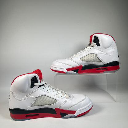 Jordan 5 Fire Red Black Tongue (2025) Size 9.5 USED s22717