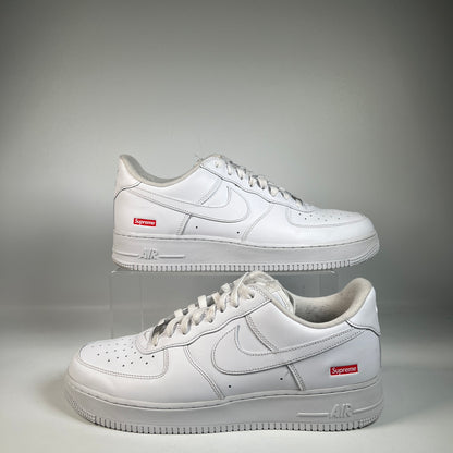 Nike Air Force 1 Low Supreme White (2022) Size 12 USED s22719