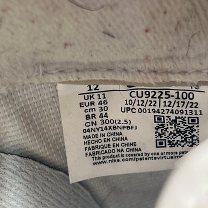 Nike Air Force 1 Low Supreme White (2022) Size 12 USED s22719