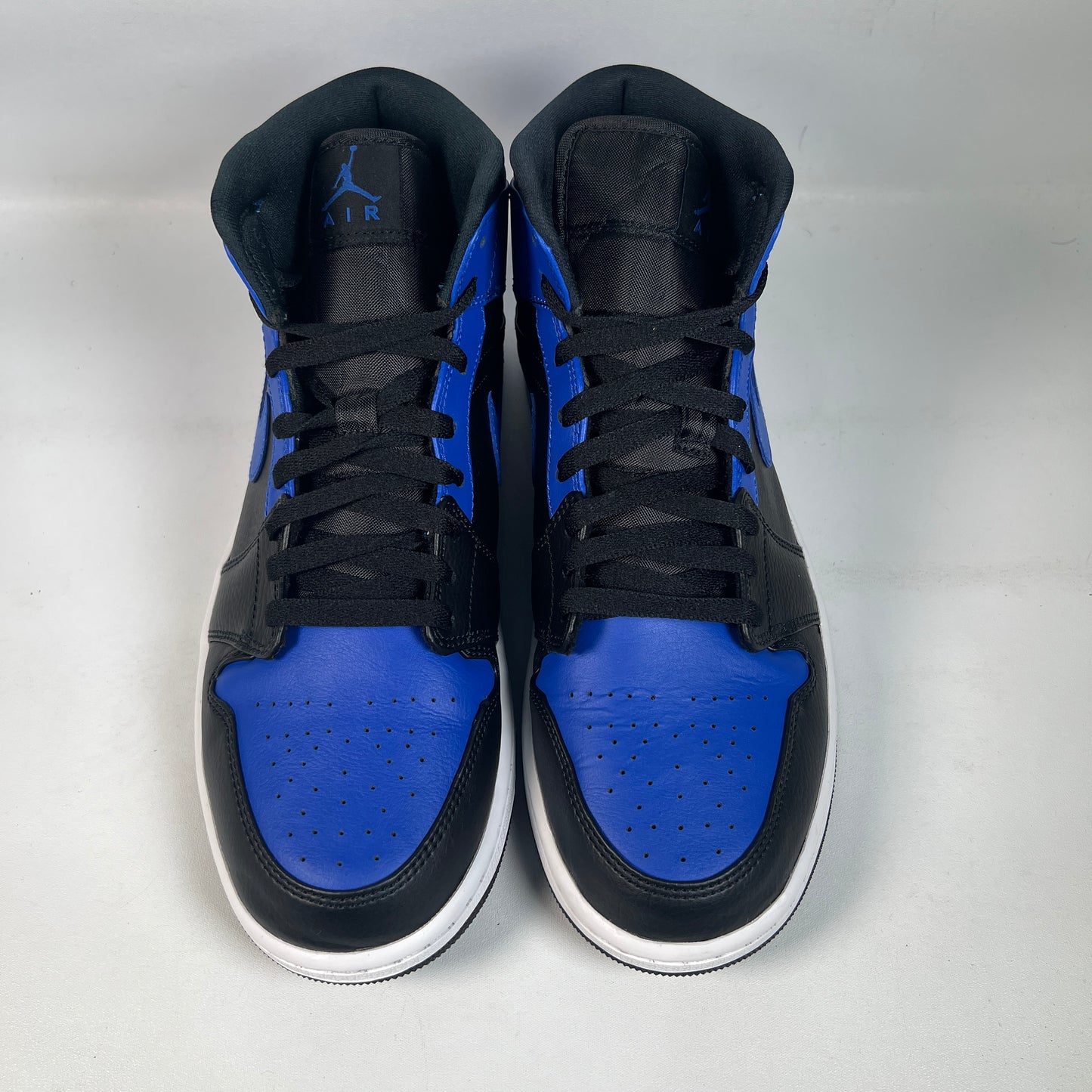Jordan 1 Mid Hyper Royal Tumbled Leather (2020) Size 10.5 NEW s22720