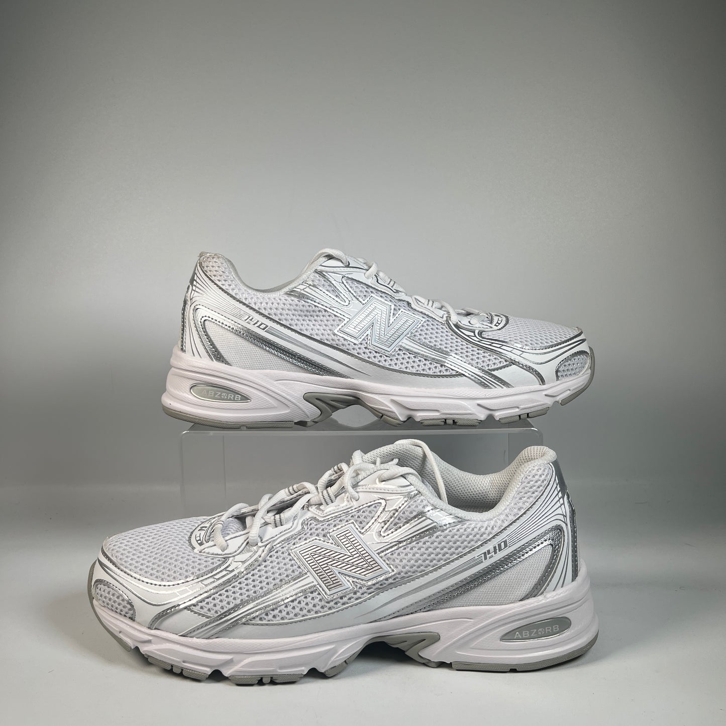 New Balance 740v2 White Silver Reflection (2024) Size 12 USED ss22746